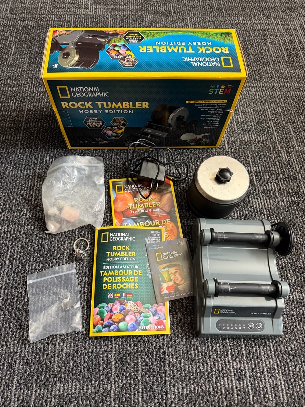 National Geographic Rock Tumbler Hobby Edition STEM Kit
